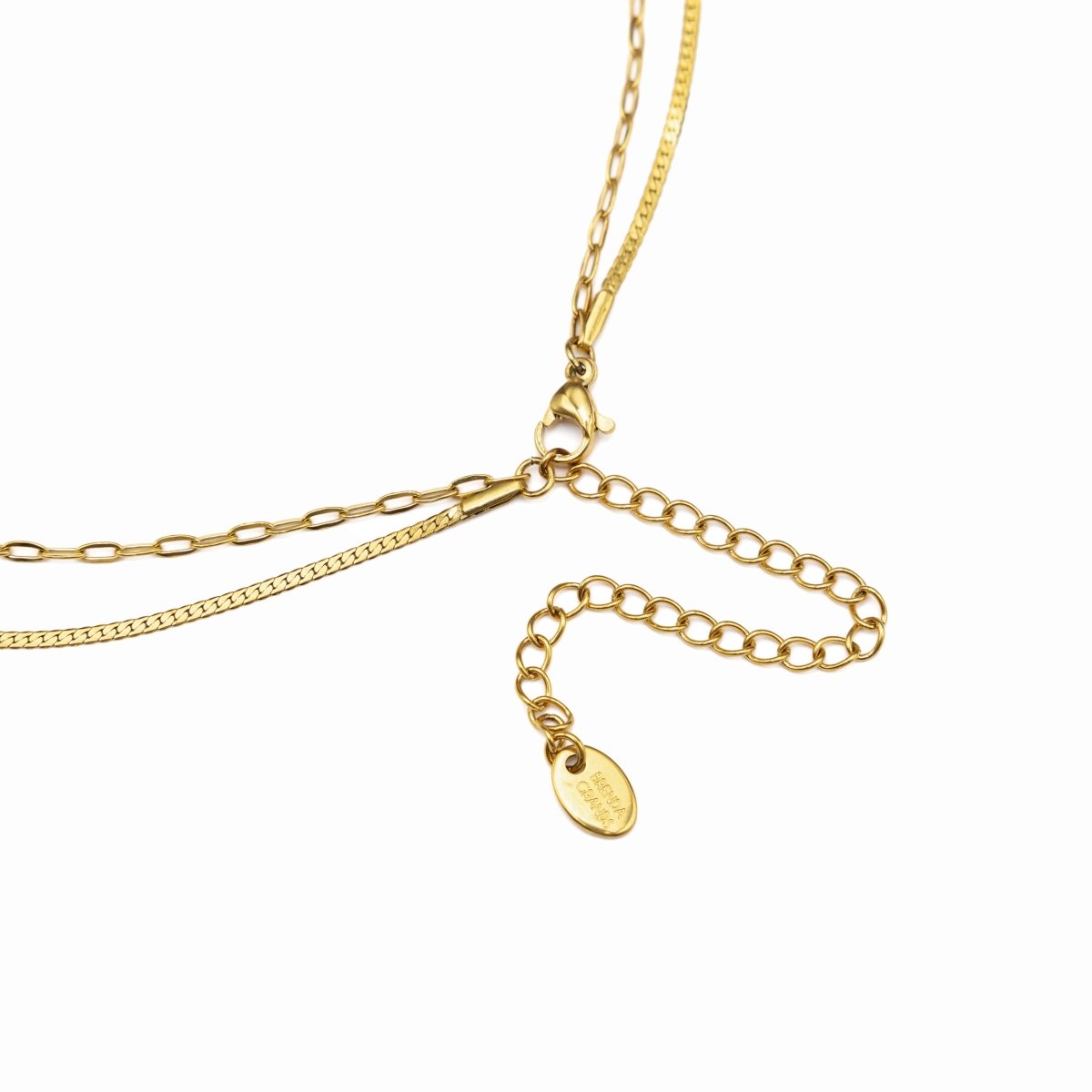 Waterproof Gold Double Layer Paperclip Necklace - Three:Twelve Boutique - Brenda Grands Waterproof Jewelry
