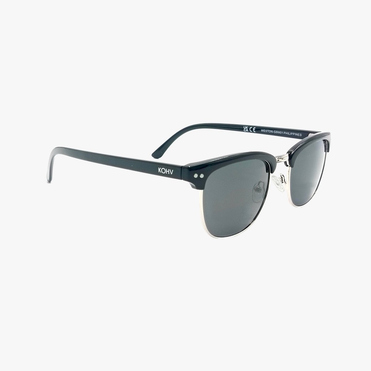 Weston Midnight Chrome Polarized Rimless Sunglasses – UV400 Protection - Three:Twelve Boutique - Kohv Eyewear
