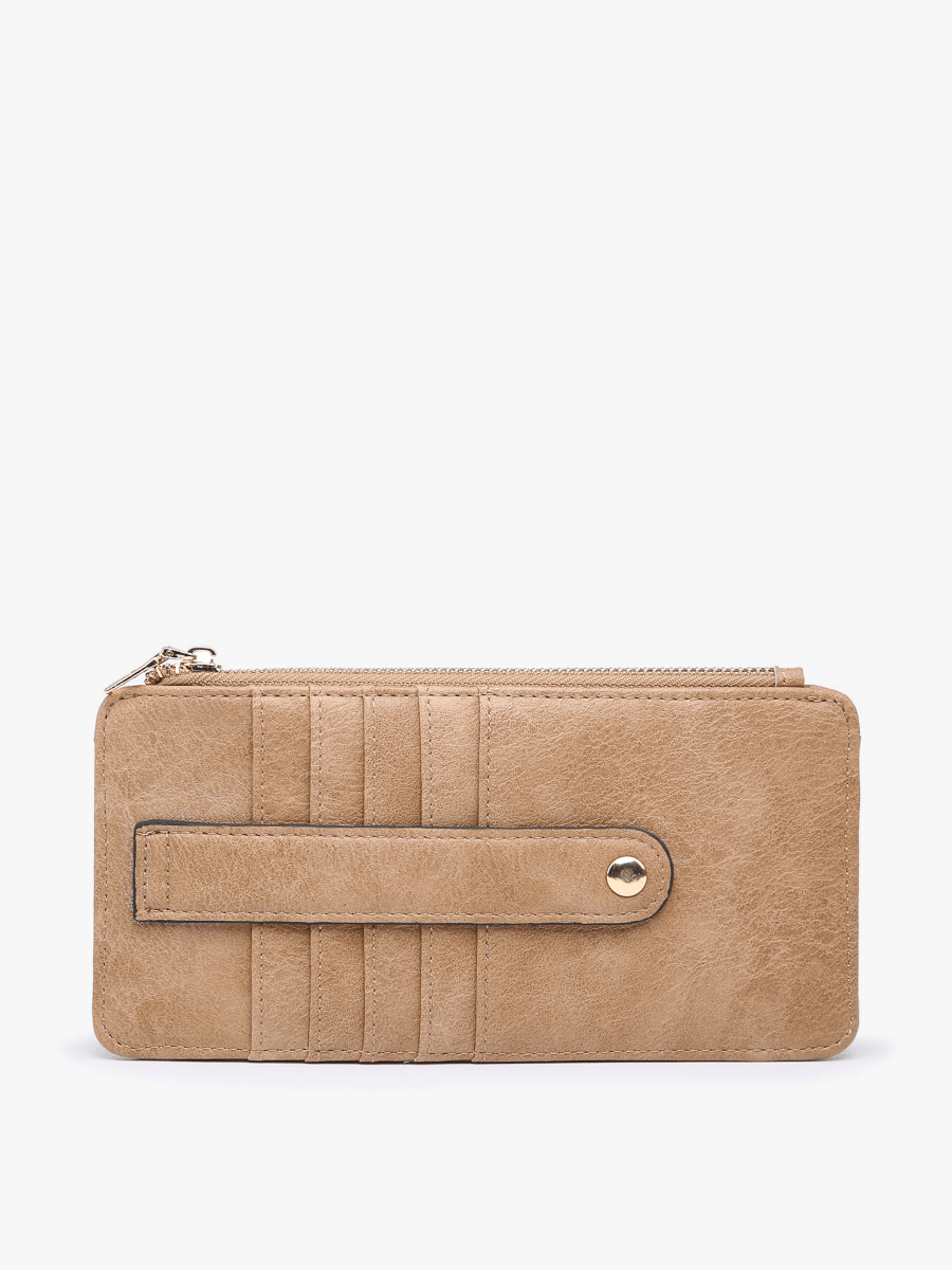 WL1889 Saige Slim Card Holder Women's Wallet: Mocha - Three:Twelve Boutique - Jen & Co.