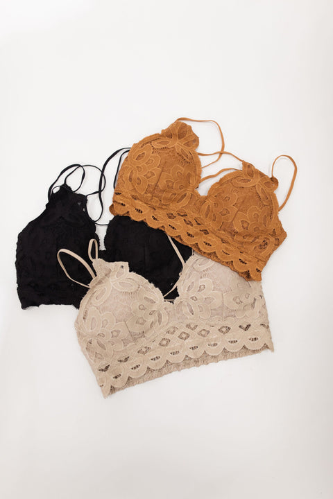 Lily Lace Bralette-Accessories-Three:Twelve